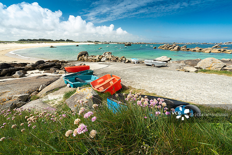 布列塔尼的加勒比海：菲尼斯泰尔北部图片素材