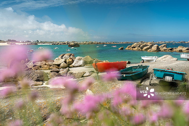 布列塔尼的加勒比海：菲尼斯泰尔北部图片素材