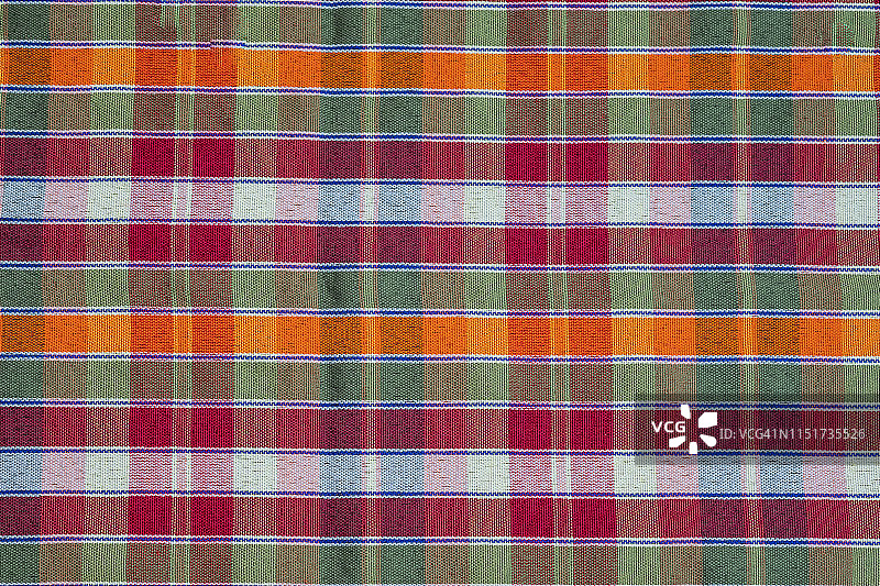 腰布或泰国沐浴布的抽象格子纹理背景图片素材