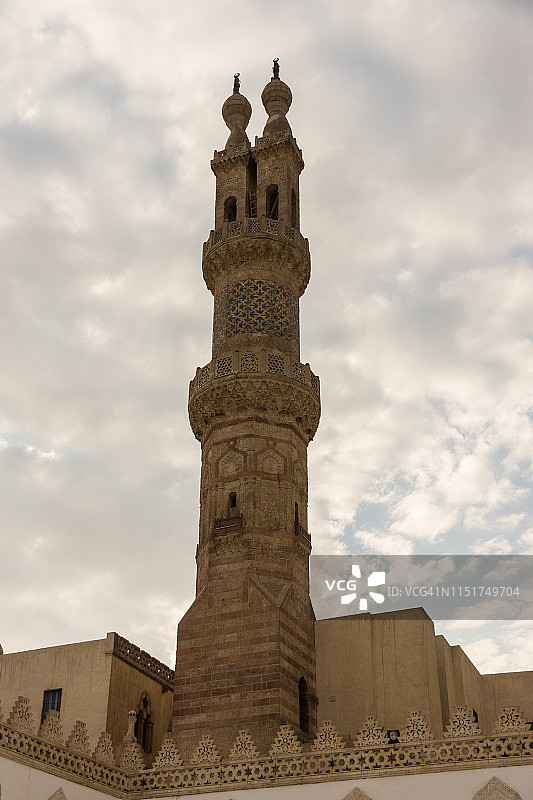 双宣礼塔，Qansah-al Guri，爱资哈尔清真寺，开罗图片素材
