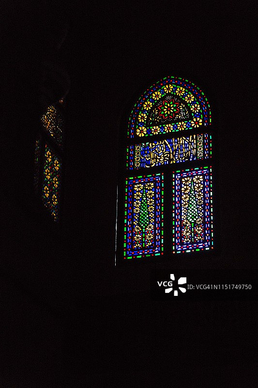 开罗苏丹阿什拉夫·卡伊特贝清真寺内的窗户图片素材