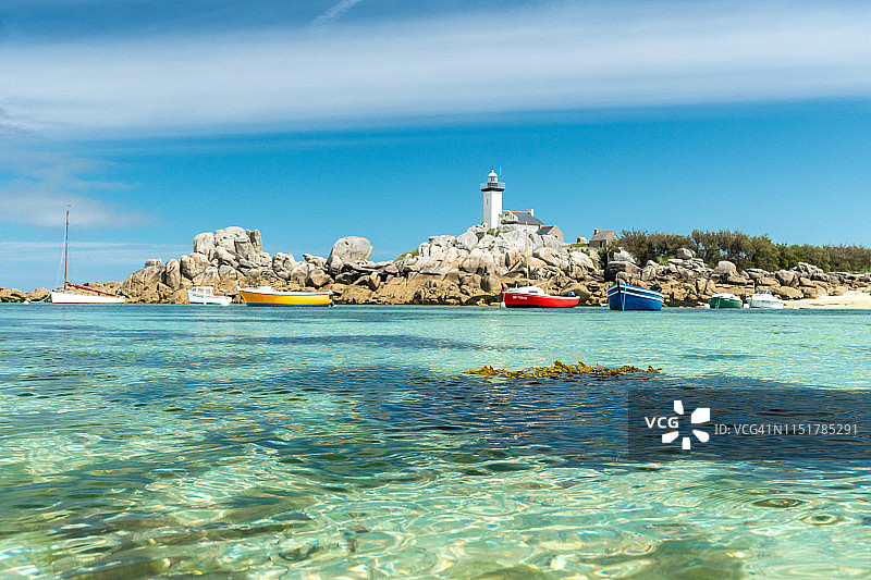 布列塔尼的加勒比海：菲尼斯泰尔北部图片素材