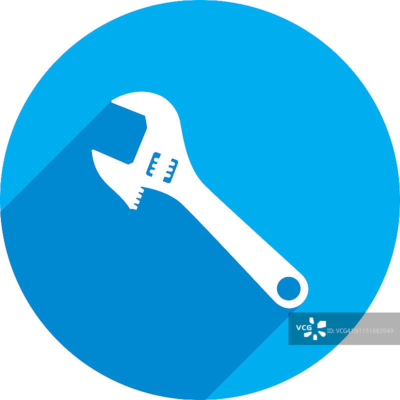 活动扳手图标剪影2图片素材