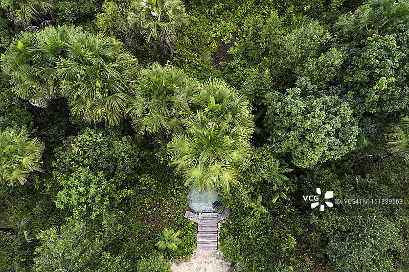 雅拉庞地区松河的费尔韦杜罗俯视图图片素材