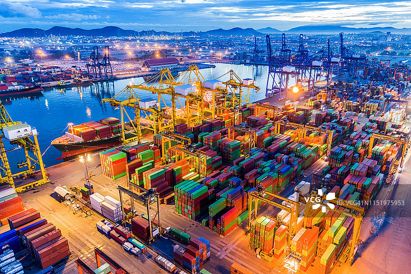 集装箱仓库图片素材