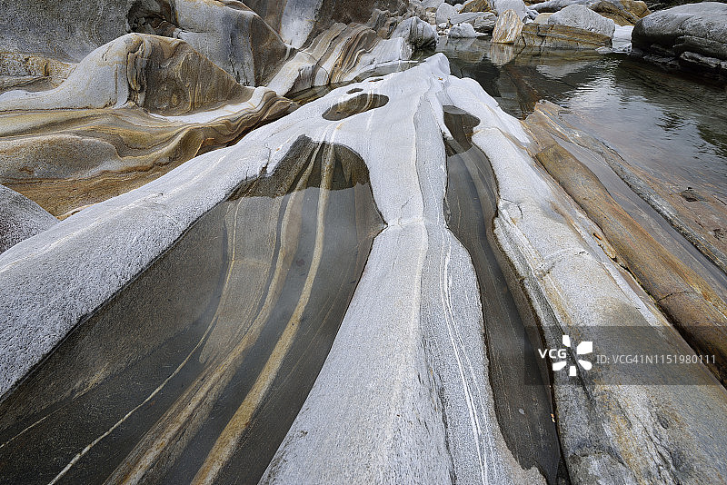 韦尔扎斯卡山谷的岩石地貌图片素材