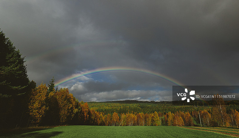 两道彩虹图片素材