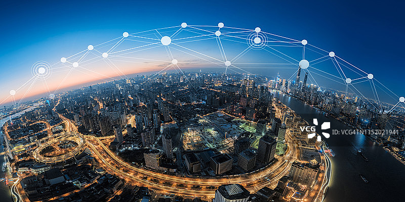 上海城市网络图片素材