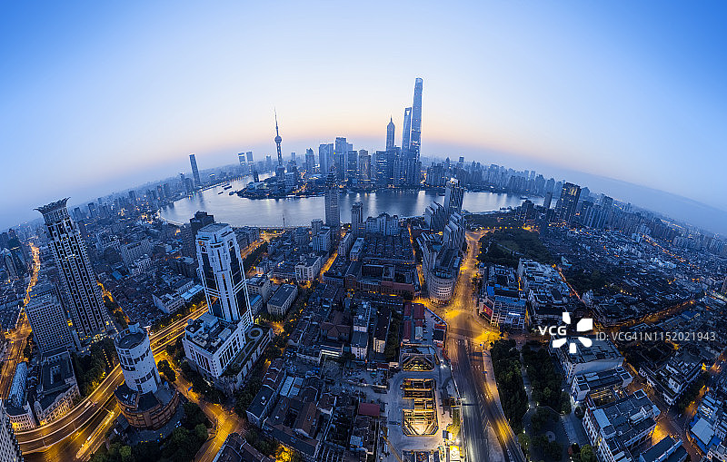 上海日出图片素材