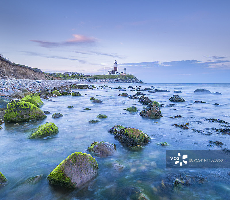 长岛蒙托克角的海岸线图片素材