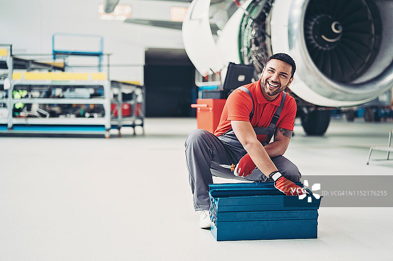 飞机技术员图片素材