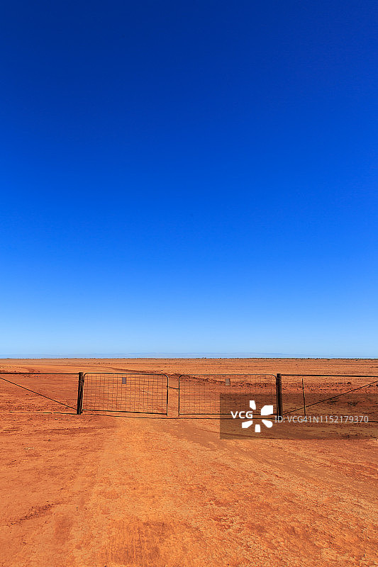 澳大利亚内陆干旱时期的红色沙漠沙图片素材