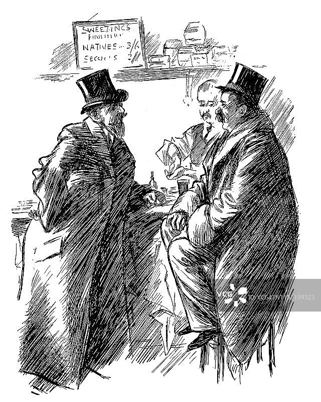 在酒吧里交谈的男人们图片素材