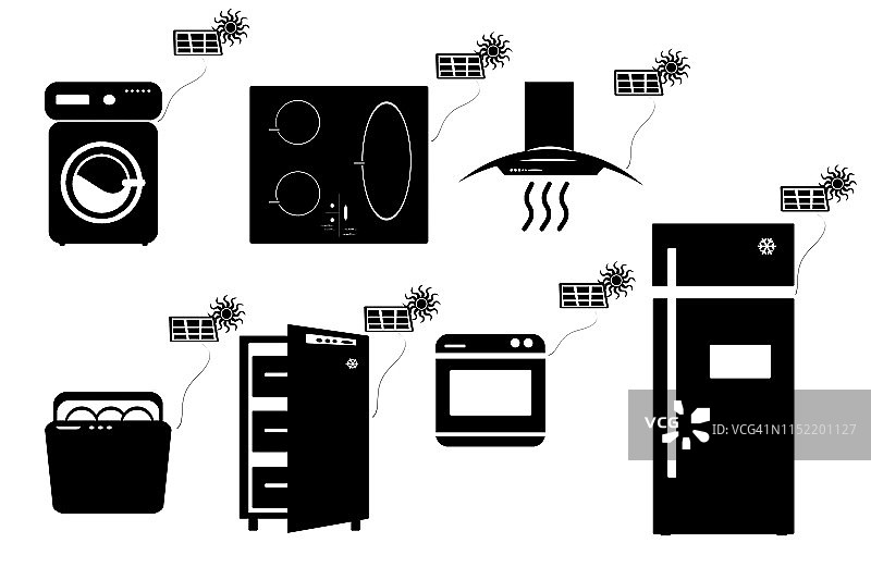 开放式轮廓图标图片素材