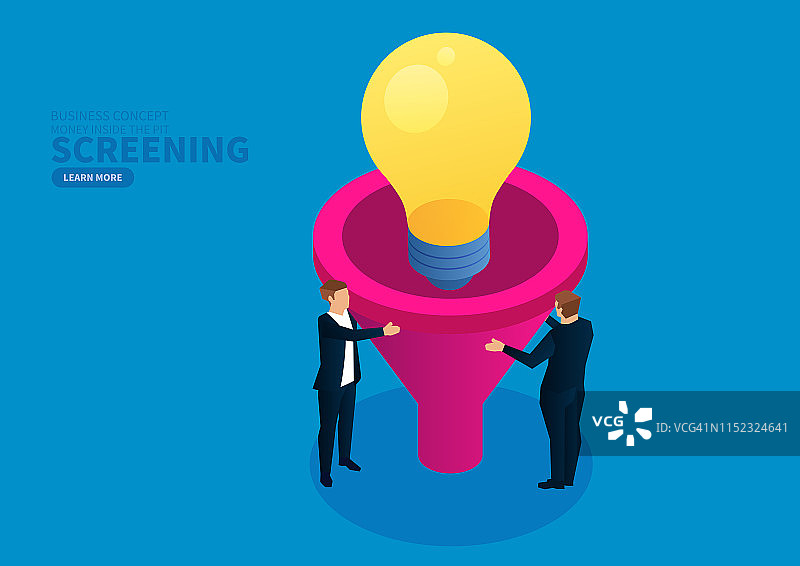 创意滤镜漏斗灯泡图片素材