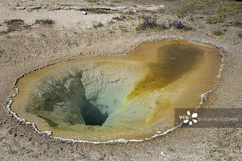 美国怀俄明州黄石国家公园的比利时池图片素材