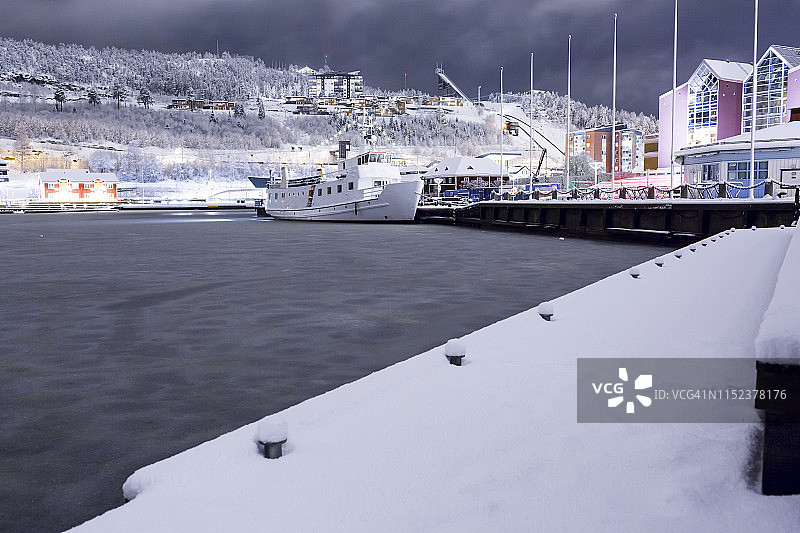 冬季港口图片素材