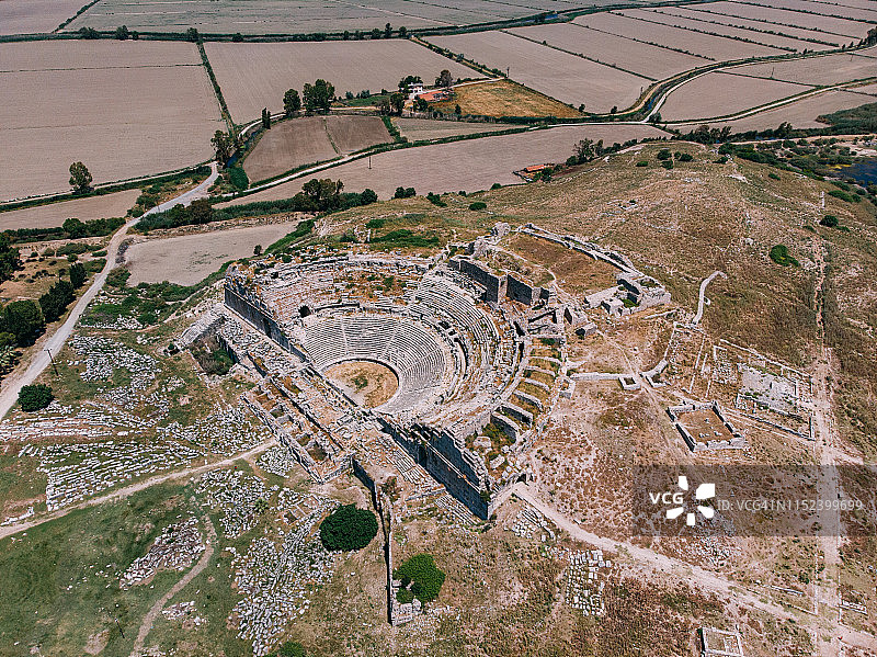 米利都古城的大型圆形剧场图片素材