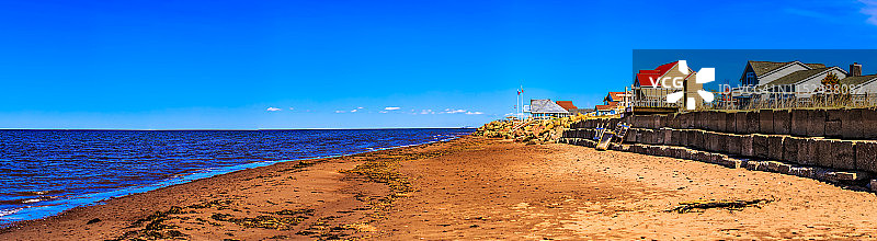 加拿大新不伦瑞克省甘德-巴拉乔瓦海滩图片素材