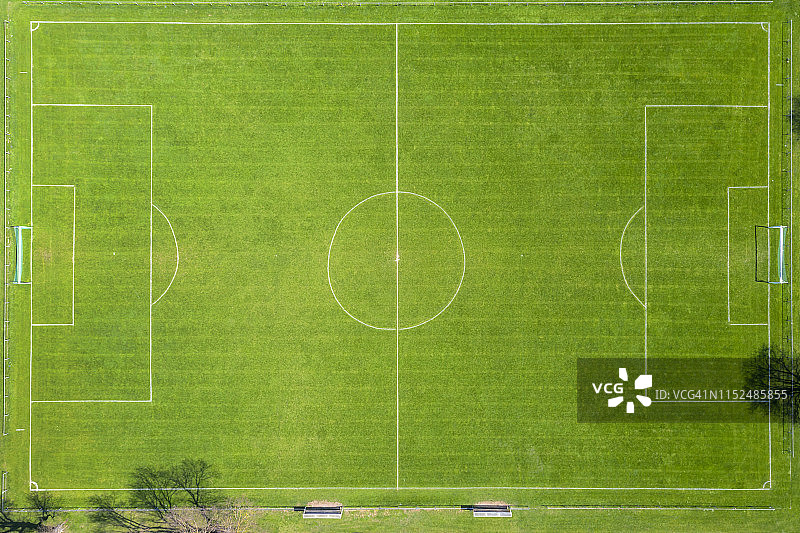 足球场鸟瞰图图片素材