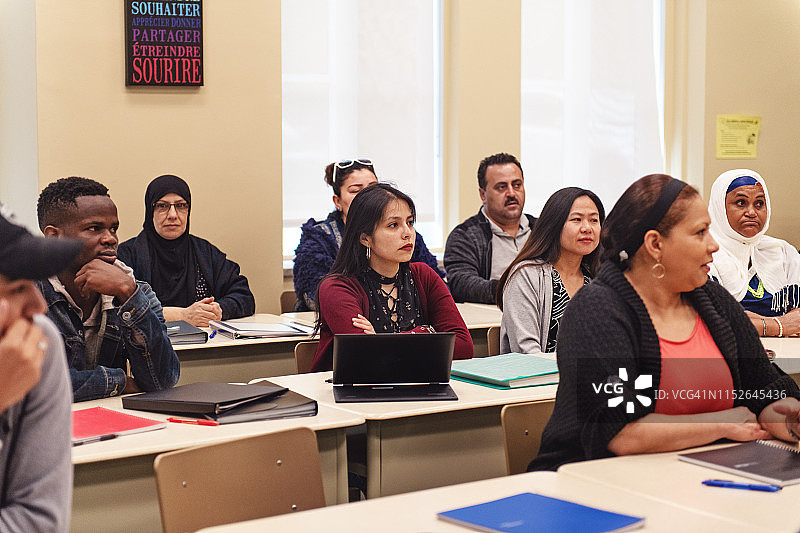 多民族成人教育课堂图片素材