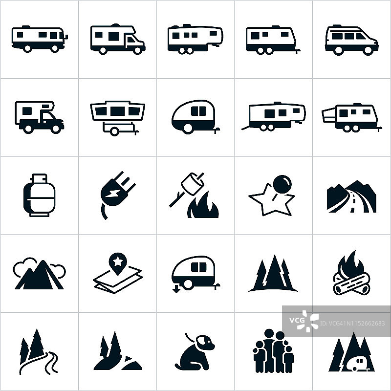 房车图标图片素材