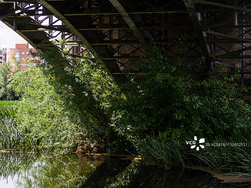 西班牙萨拉曼卡恩里克·埃斯特万桥风光图片素材