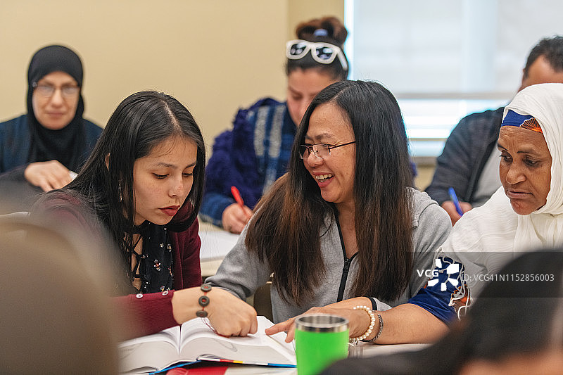 多民族成人教育课堂图片素材