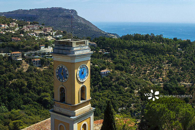 法国里维埃拉埃兹中世纪村庄图片素材
