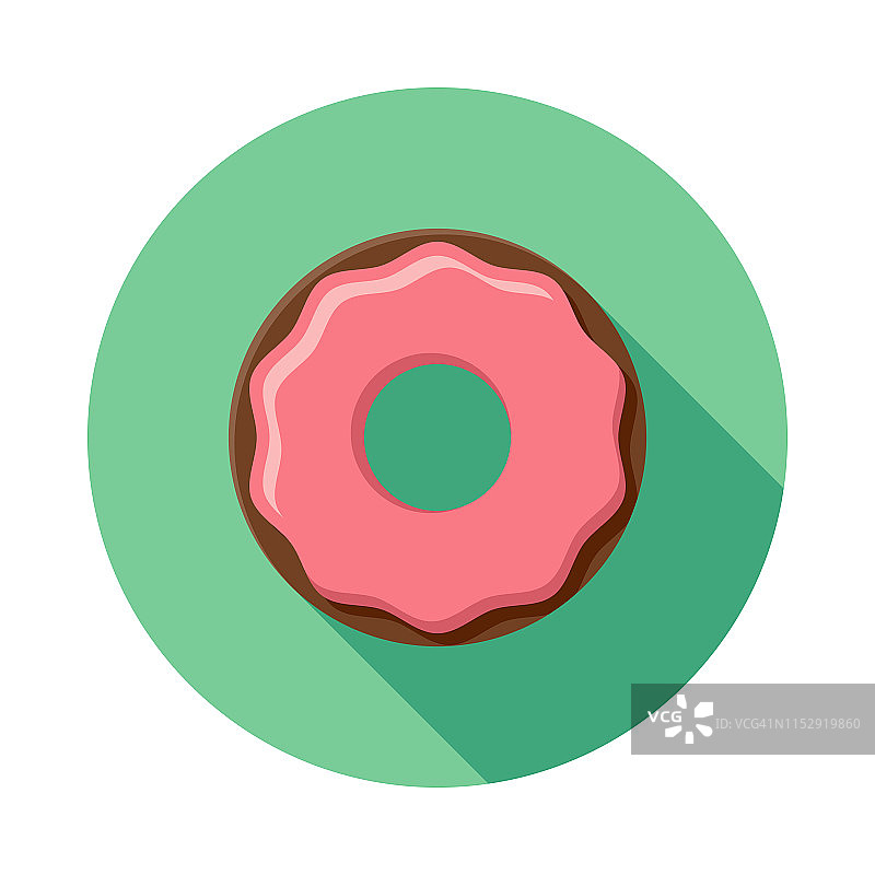 草莓甜甜圈图标图片素材