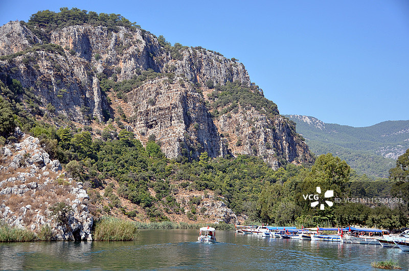 土耳其穆拉达尔扬卡unos古城和岩石国王陵墓图片素材