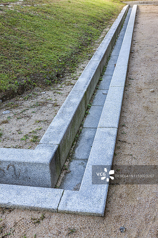 景福宫后院的排水设施图片素材