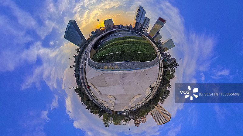 墨西哥城现代天际线图片素材