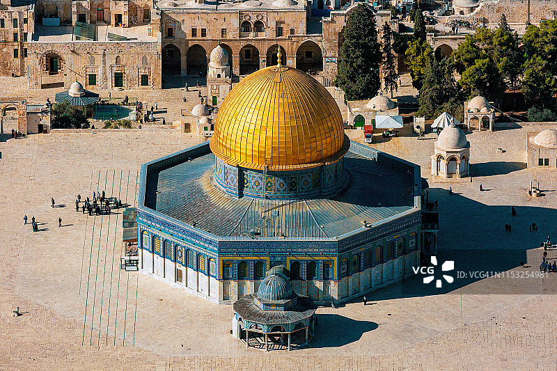 耶路撒冷圣殿山圆顶清真寺图片素材
