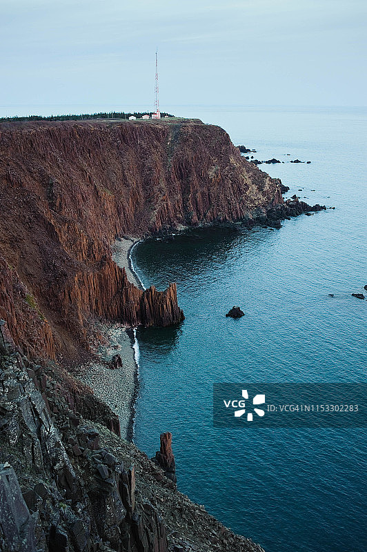 加拿大新不伦瑞克省大马南岛西南角灯塔图片素材