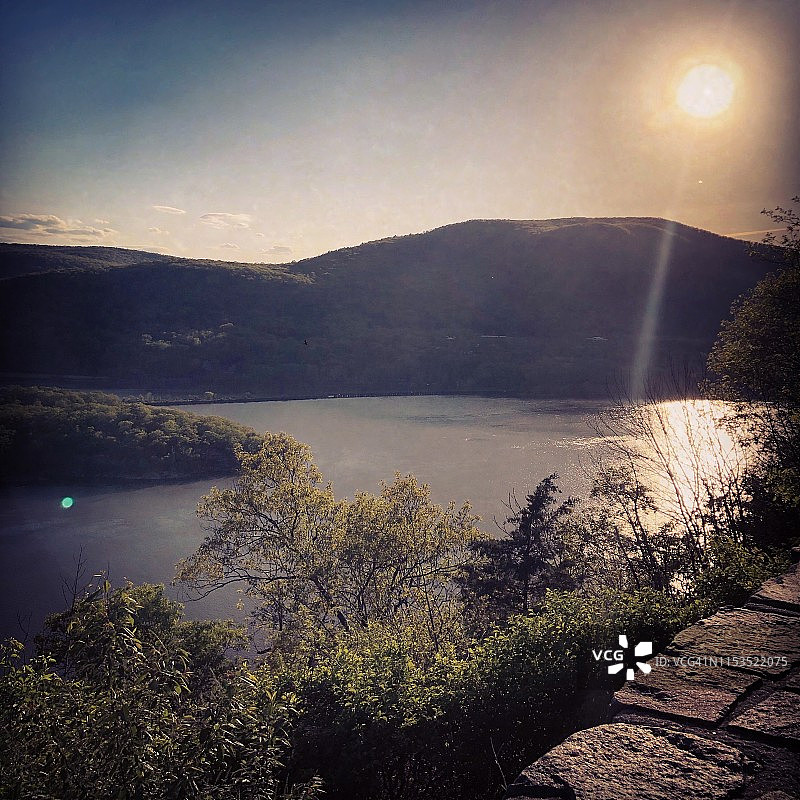 熊山日落图片素材