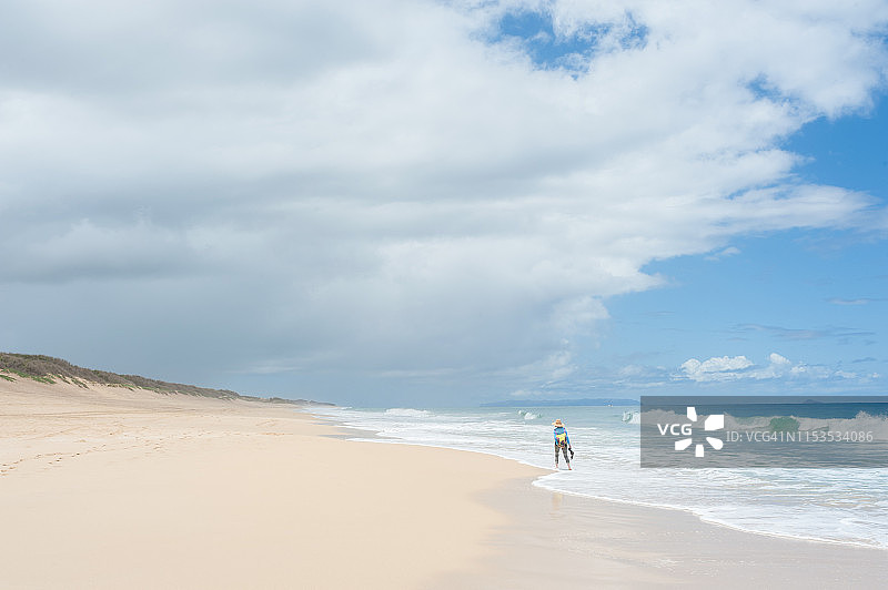 夏威夷考艾岛波利哈勒白沙滩图片素材