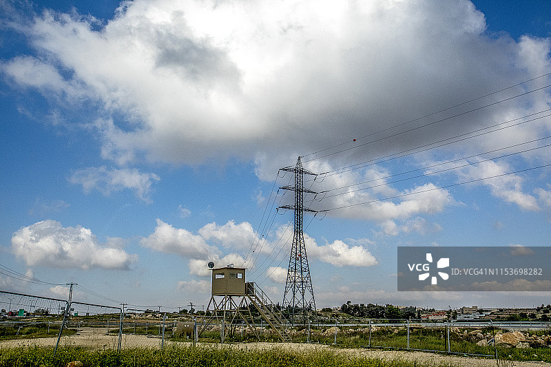 巴勒斯坦西岸景观，瞭望塔图片素材
