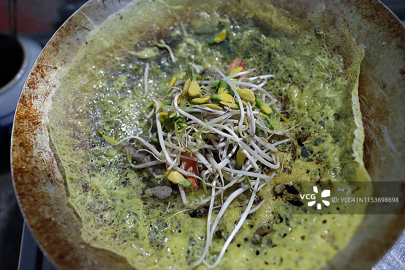 越南煎饼，越南周笃特色美食图片素材