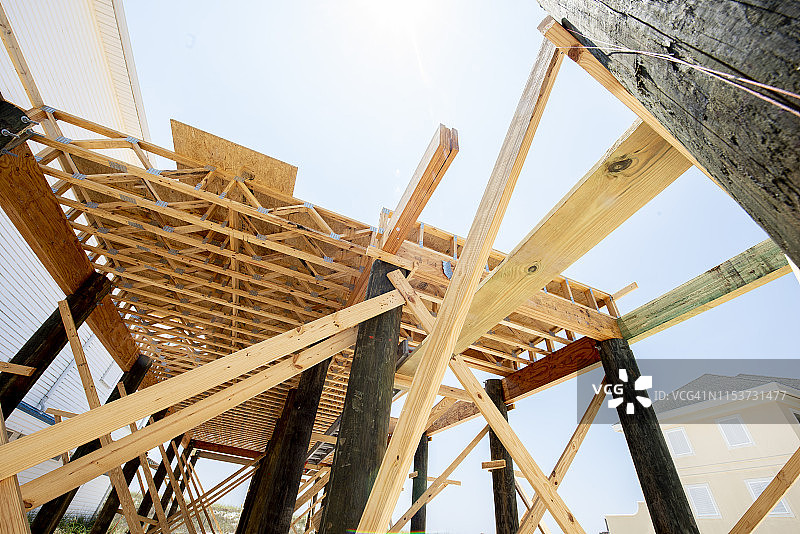 现代住宅建筑工地-HDR图片素材