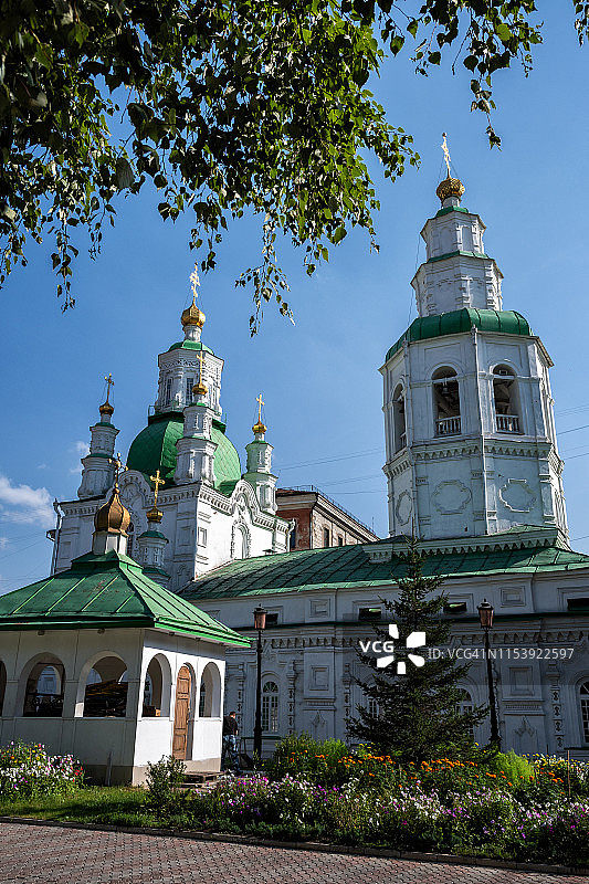 俄罗斯西伯利亚克拉斯诺亚尔斯克代祷大教堂图片素材
