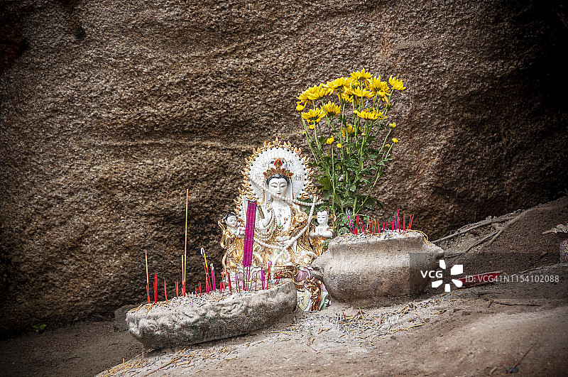 中国澳门妈阁庙佛像图片素材