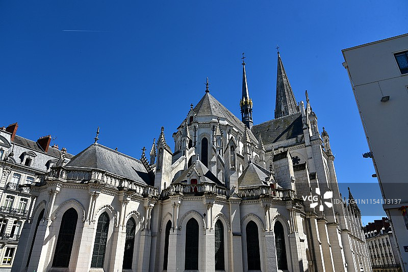 南特圣尼古拉斯大教堂，法国图片素材