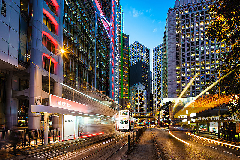 香港夜景城市风光图片素材