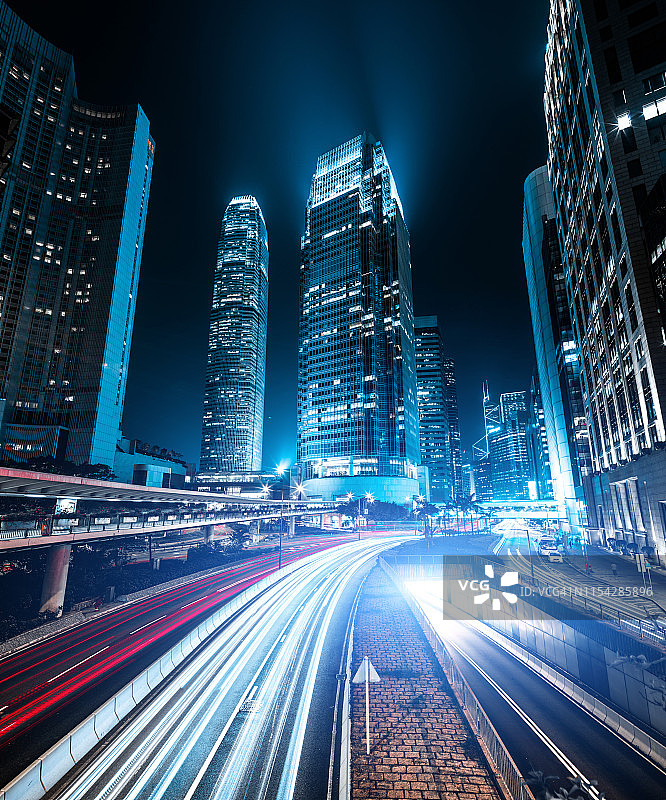 香港夜景城市风光图片素材