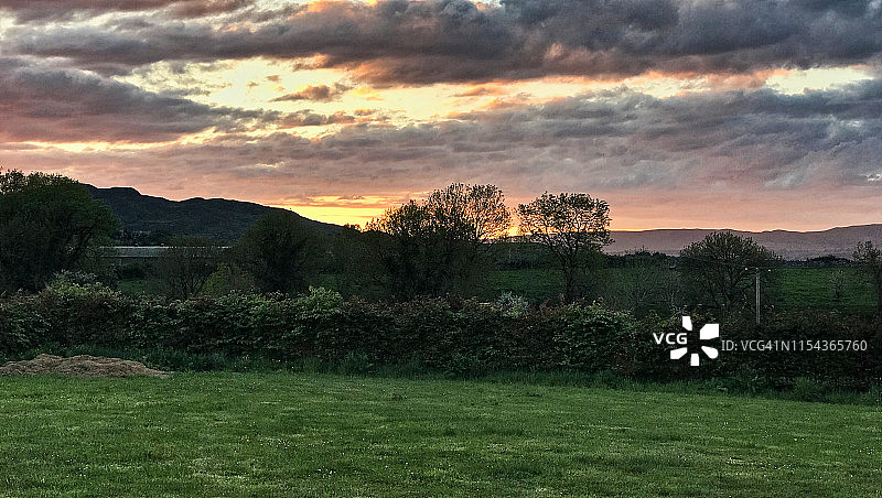 斯莱戈郡巴林托格的日落图片素材