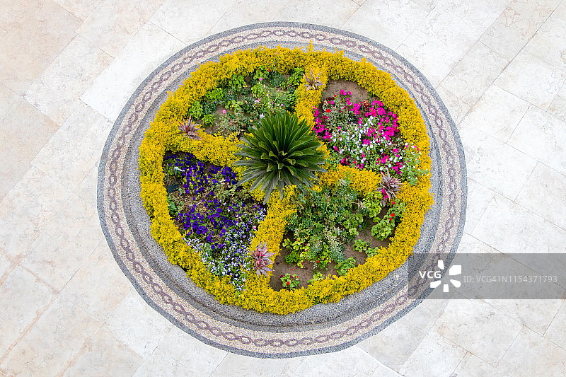 圆形花朵图片素材