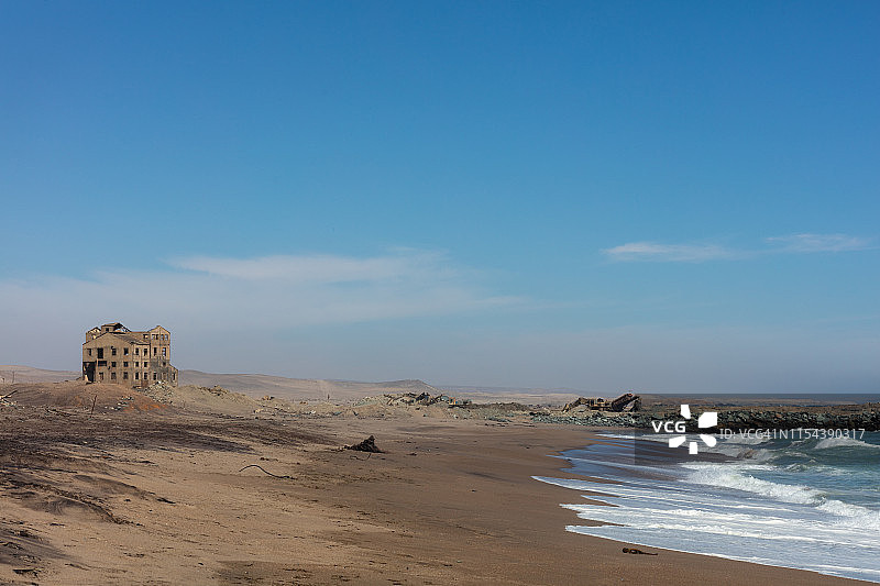 位于南非北开普省亚历山大湾奥兰治河口南岸的钻石矿图片素材