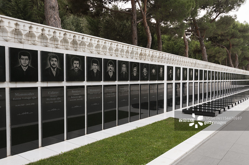 阿塞拜疆巴库烈士巷图片素材