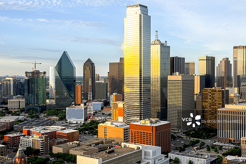 2019年5月的达拉斯天际线图片素材